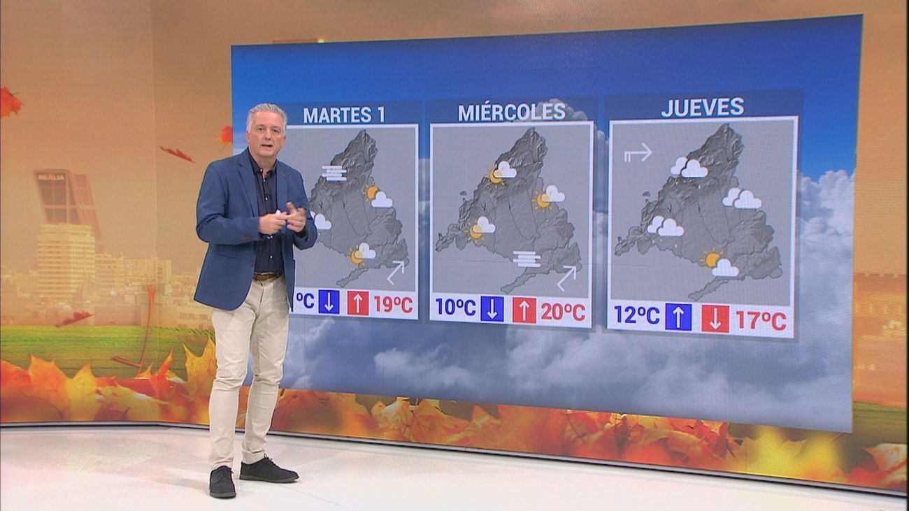 Noche de Halloween con lluvia en Madrid y temperaturas que bajan