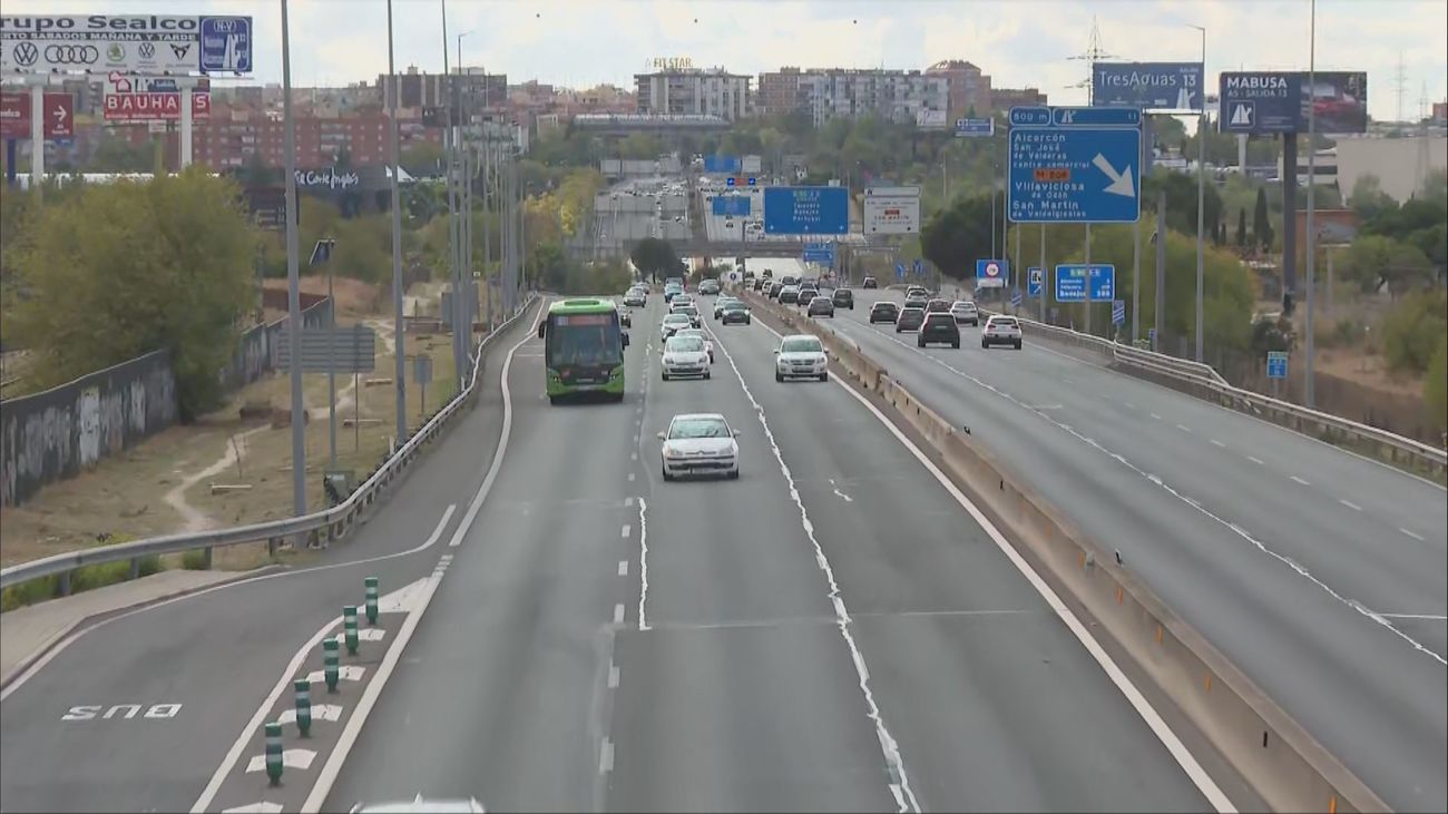 Retenciones a la entrada a Madrid en el regreso del puente de Todos los Santos
