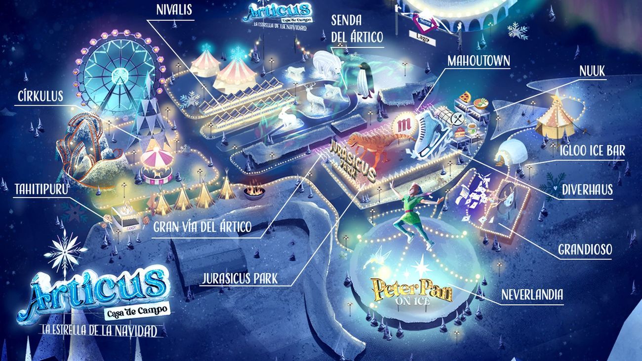 Árticus, así es el parque de atracciones de Navidad de Madrid