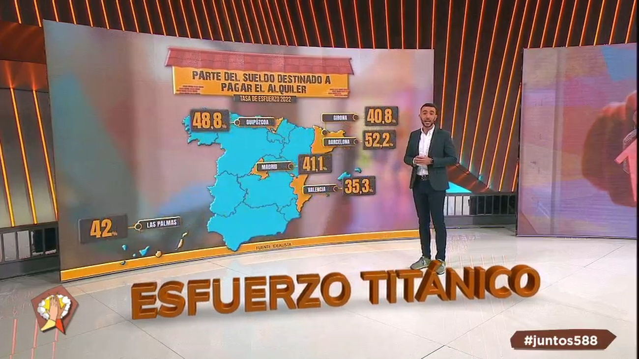 Los precios de la vivienda, por las nubes: los españoles destinan ya el 29,4% de su sueldo a pagar el alquiler