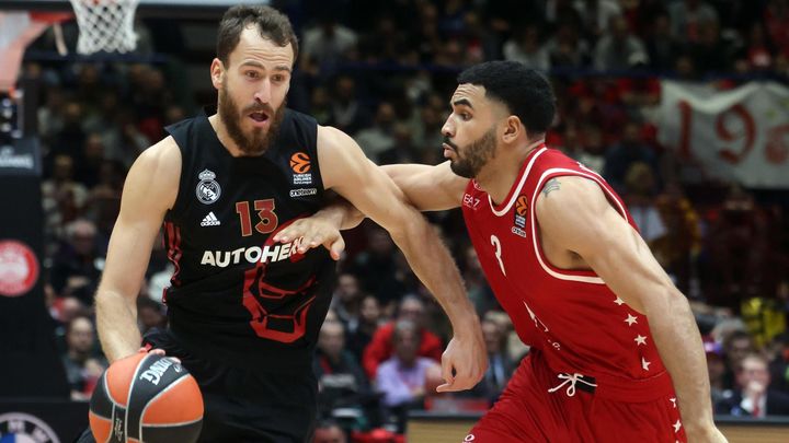 Sergio Rodríguez ante el Olimpia Milán / EFE