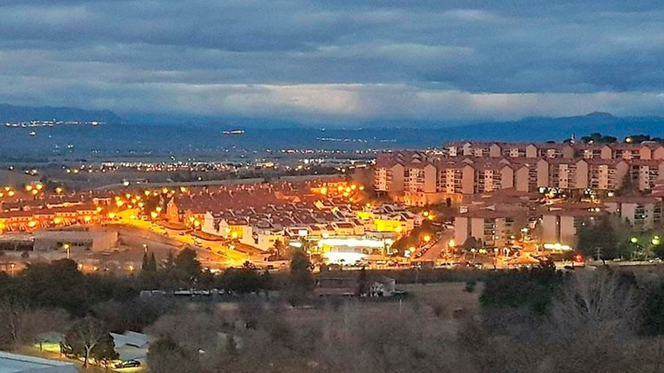 Vista nocturna de Algete