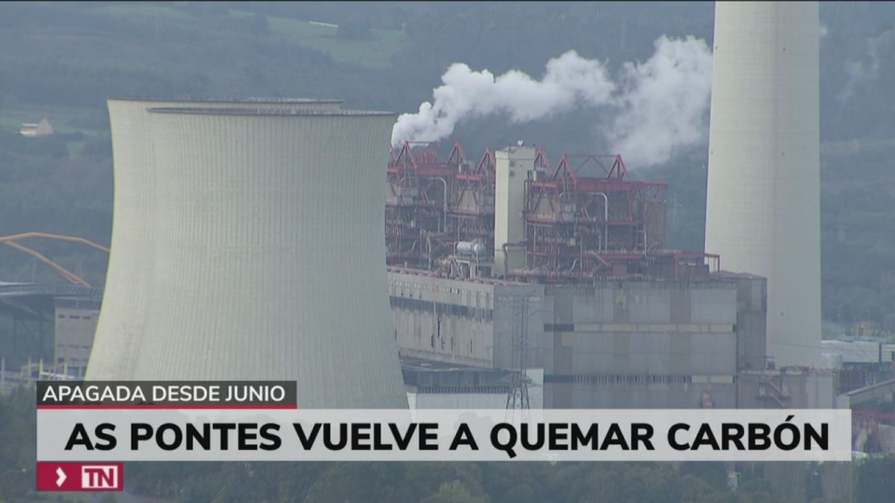 La Central Térmica de As Pontes vuelve a quemar carbón