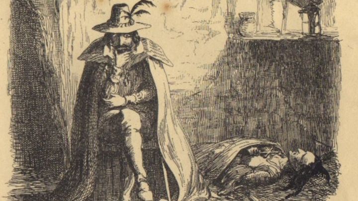 Guy Fawkes en una ilustración de George Cruikshank para la novela Guy Fawkes, de William Harrison Ainsworth / WIKIPEDIA