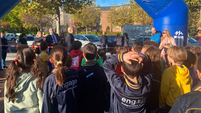 Los kilómetros solidarios de un colegio de Majadahonda para ayudar a niños que viven en países en guerra