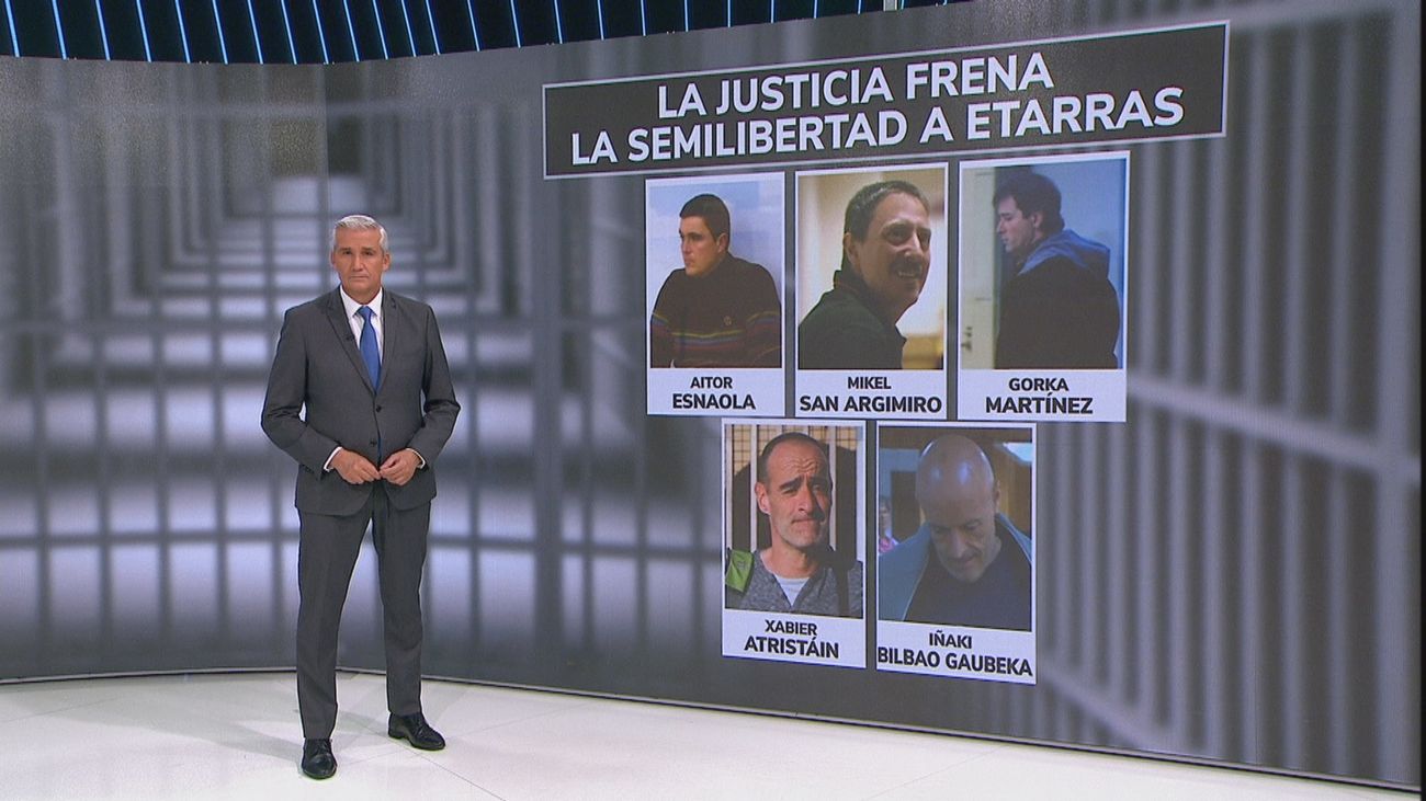 La Justicia frena la semilibertad de cinco etarras