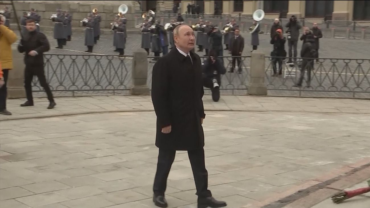 Vladimir Putin en un acto público en Moscú