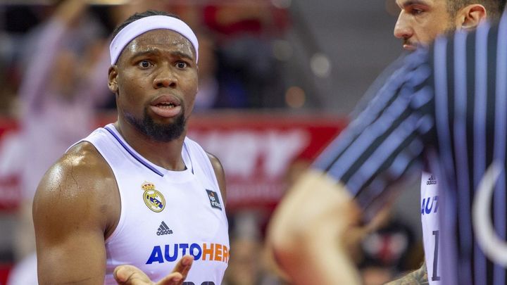 El ala-pívot del Real Madrid Guerschon Yabusele durante el encuentro contra el Casademont Zaragoza / EFE