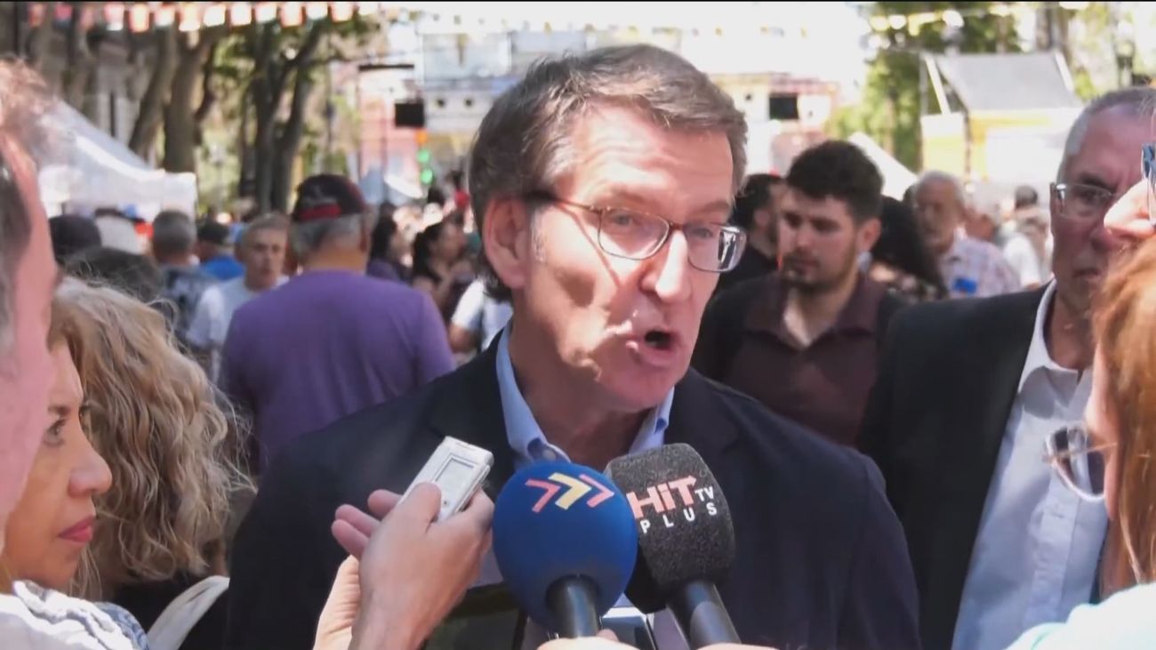 Feijóo critica la Ley de Memoria y  el PSOE critica que vaya a América a "hablar mal" de España