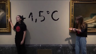 En libertad los cuatro detenidos por causar daños en el Museo del Prado