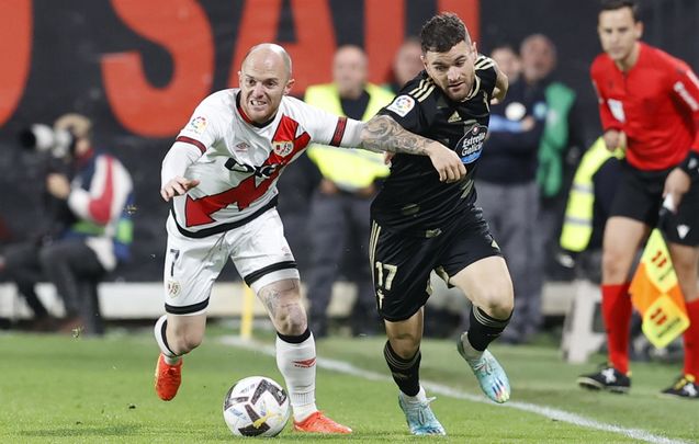 Isi Palazón ante el Rayo Vallecano / EFE