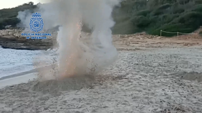 Los Tedax explosionan en Manacor un artefacto altamente inflamable y tóxico