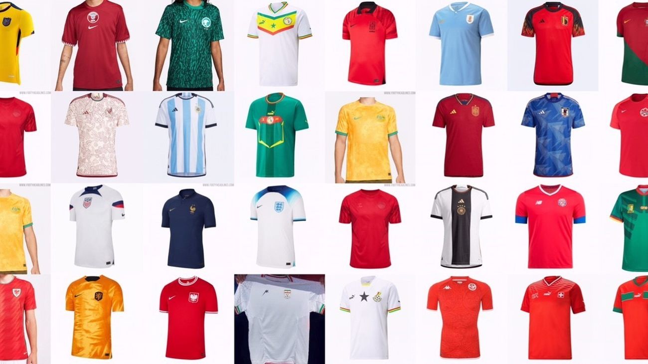 Mundial 2022: las camisetas de