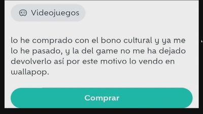 Artículos comprados con el bono cultural acaban en portales de segunda mano