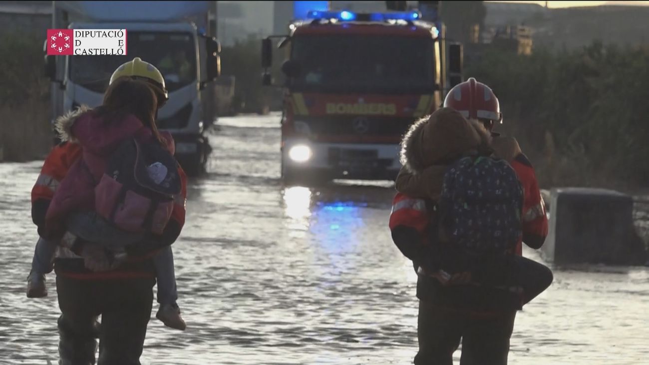 El temporal causa un muerto en Zaragoza y diversos rescates por inundaciones en la zona de Levante