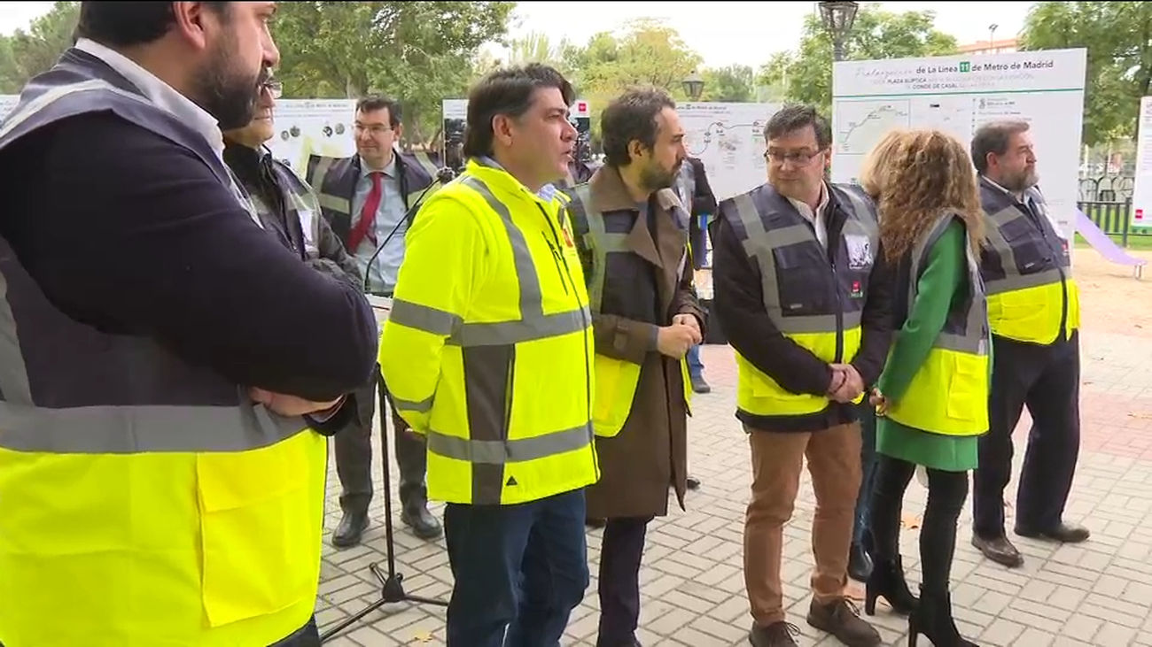 La Comunidad comienza las obras de prolongación de la línea 11 de Metro a Conde de Casal