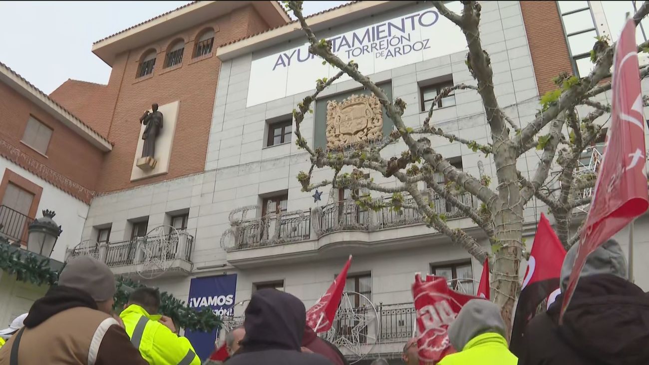 Comienza la huelga de limpieza y recogida de basuras en Torrejón