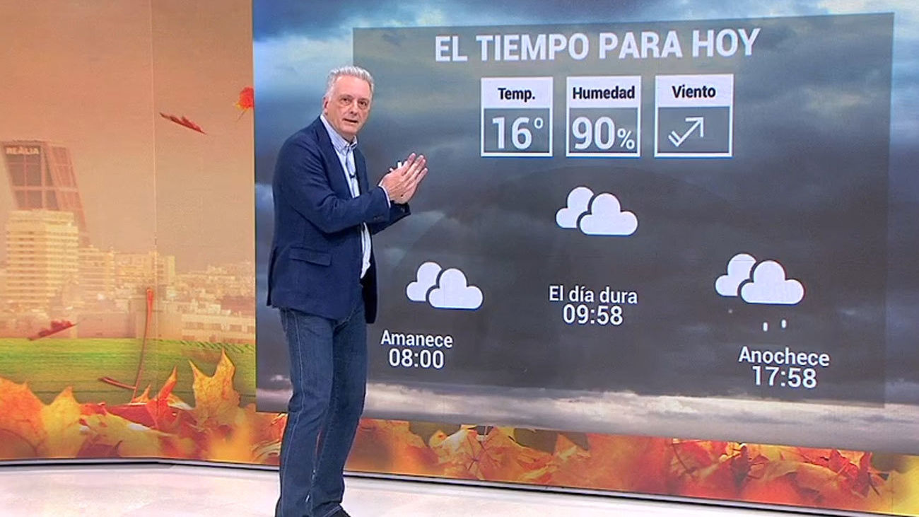 Martes de paraguas en Madrid con lluvias débiles