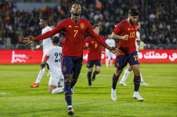 Ansu Fati ante Jordania / EFE