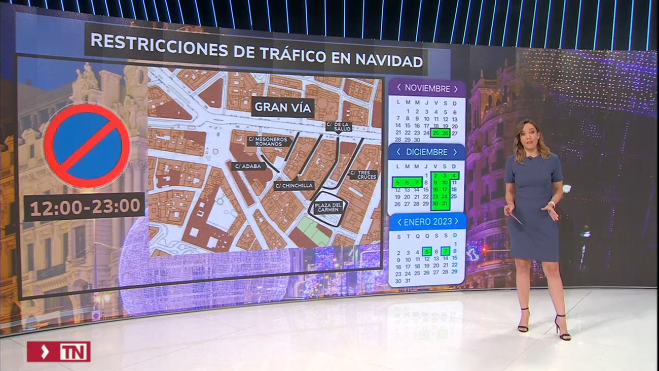 Navidad en Madrid: prohibido aparcar en estas calles del centro