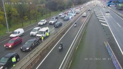 Un accidente en la A-6 deja dos heridos leves