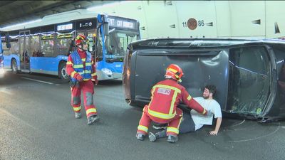 Grave accidente en los túneles de la M-30: así se ha resuelto en un simulacro
