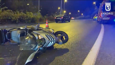 Dos motoristas resultan heridos en Madrid tras sendos accidentes durante esta madrugada