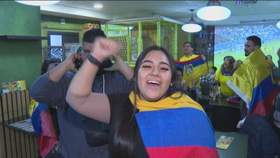 La colonia ecuatoriana en Madrid festeja el triunfo de su selección