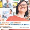 Más de 70 empresas participarán en la XIII Feria de Empleo para Personas con Discapacidad de la Comunidad
