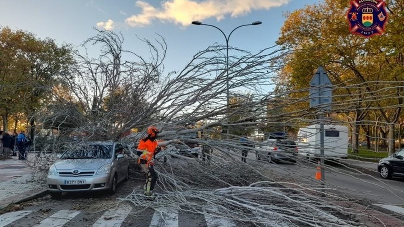 El tren de borrascas llega a Madrid con rachas de viento de hasta 90 kilómetros por hora