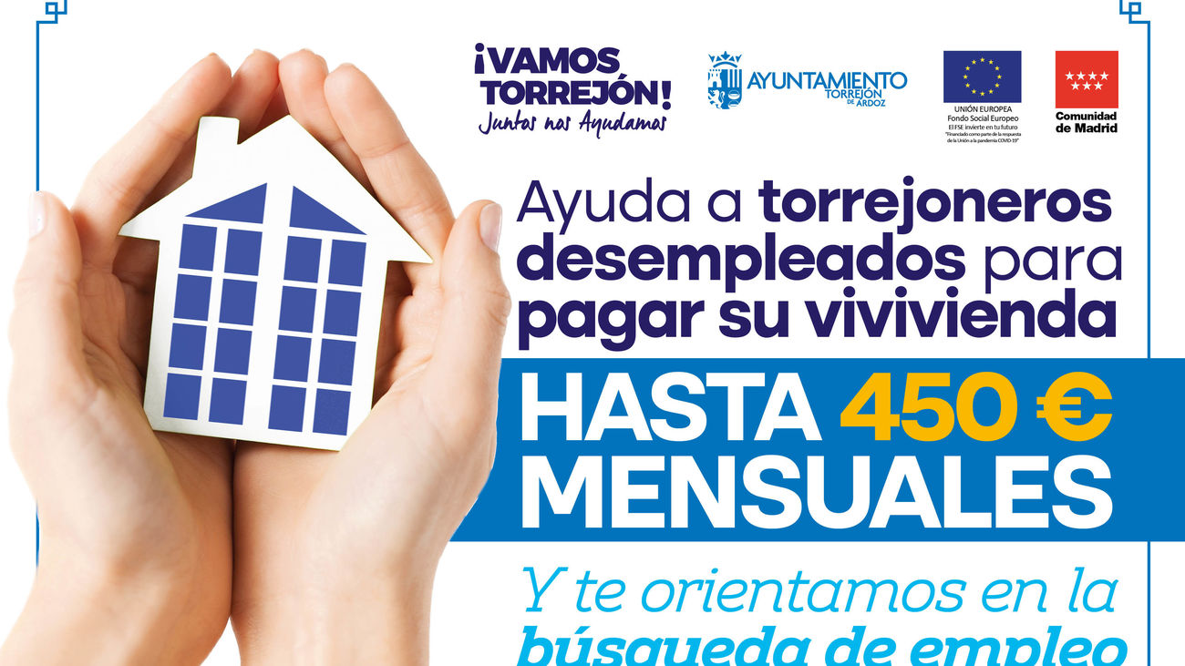 Torrejón lanza nuevas ayudas económicas de alimentación y vivienda para desempleados