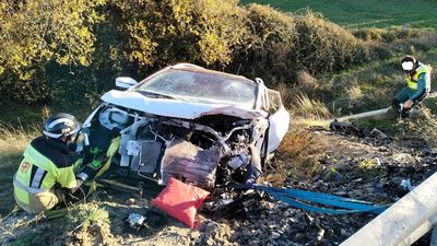 Cuatro muertos y dos heridos graves en un accidente en Ávila