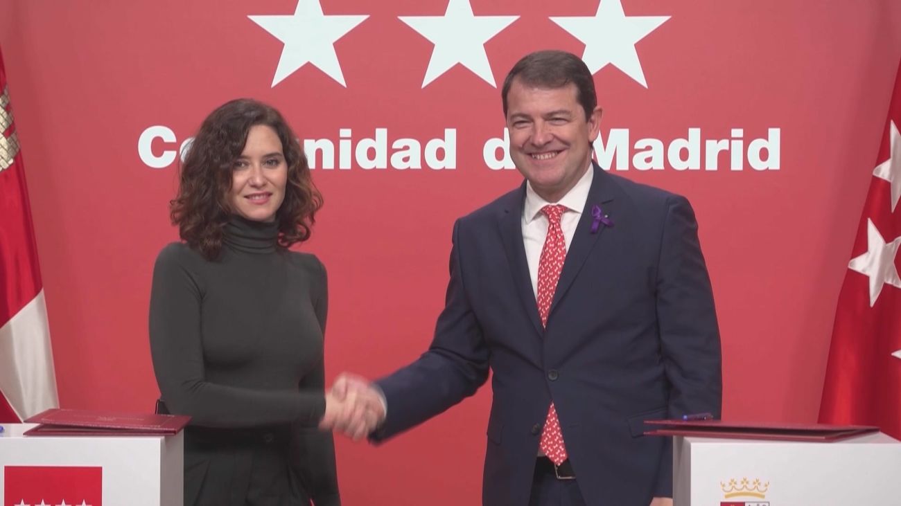 Madrid y Castilla y León firman un convenio para la mejora de sistemas sanitarios y de movilidad