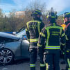 Tres heridos en una colisión frontal de dos vehículos en el Puente de los Franceses, en Moncloa