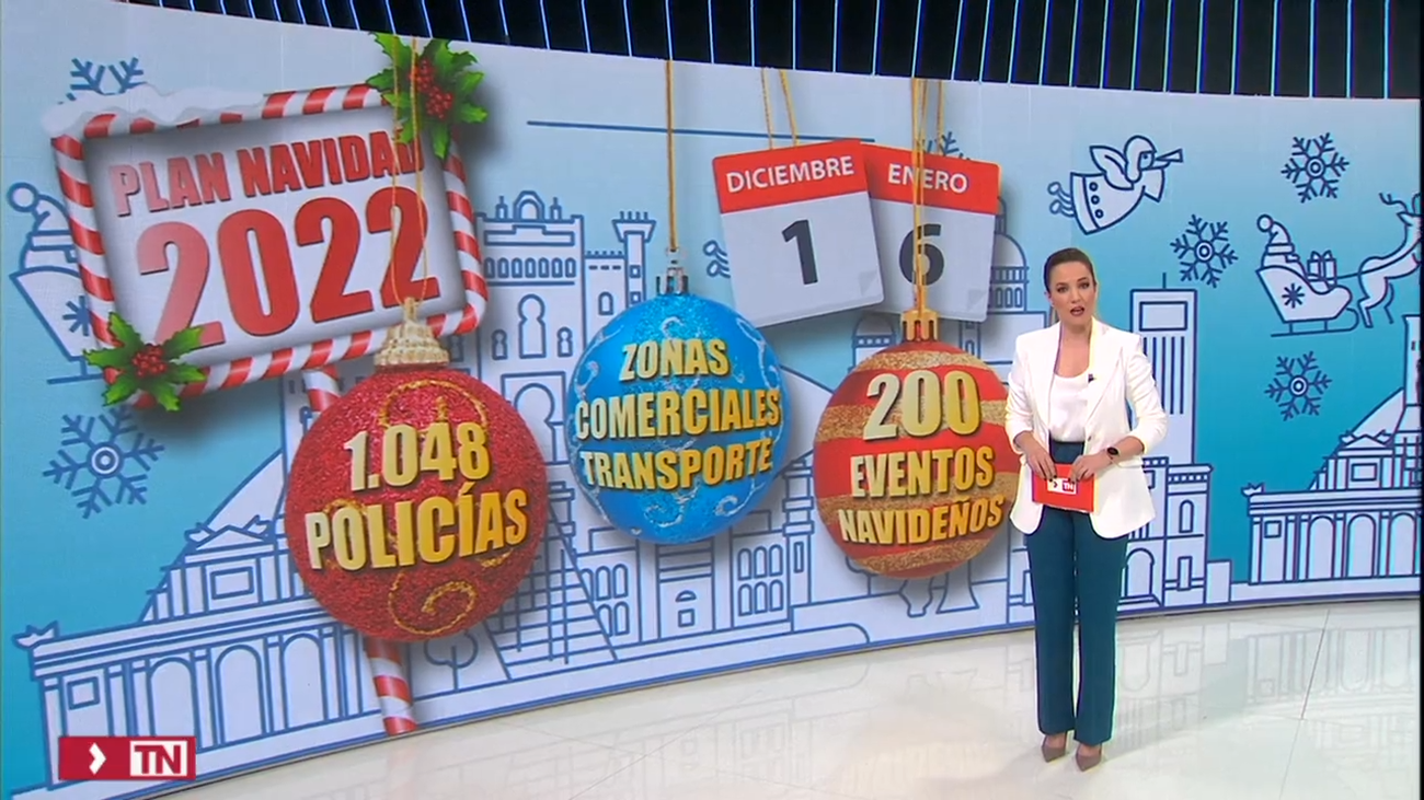 Más de 1.000 policías nacionales participarán cada día  en el dispositivo especial por la Navidad en Madrid