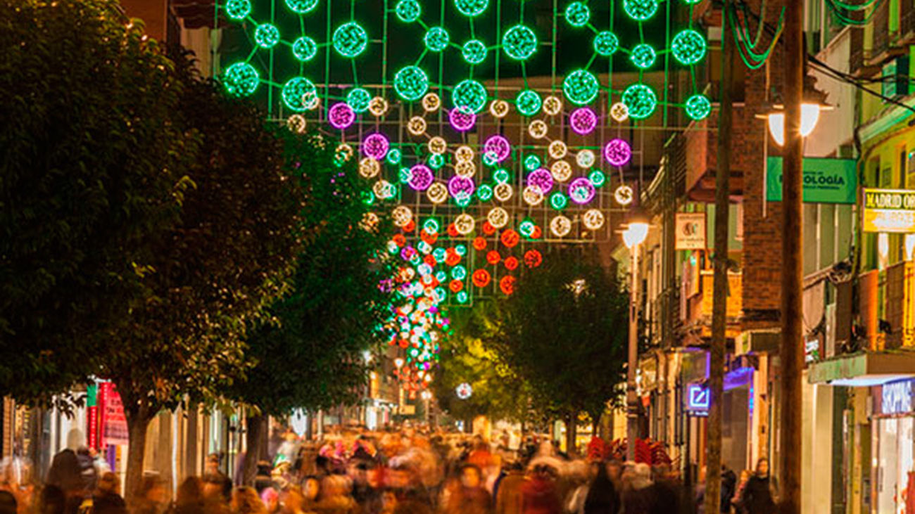La iluminación navideña de Getafe se apagará dos horas antes de lo habitual