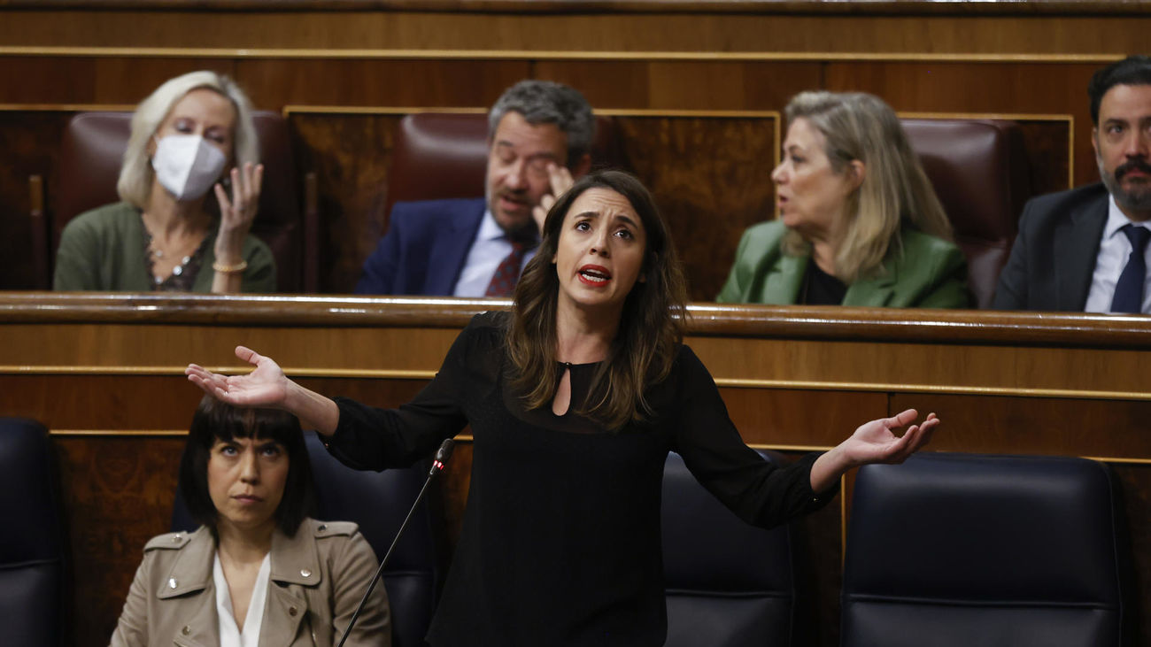Irene Montero acusa al PP de "promover la cultura de la violación" entre reproches en el Congreso y de Meritxel Batet