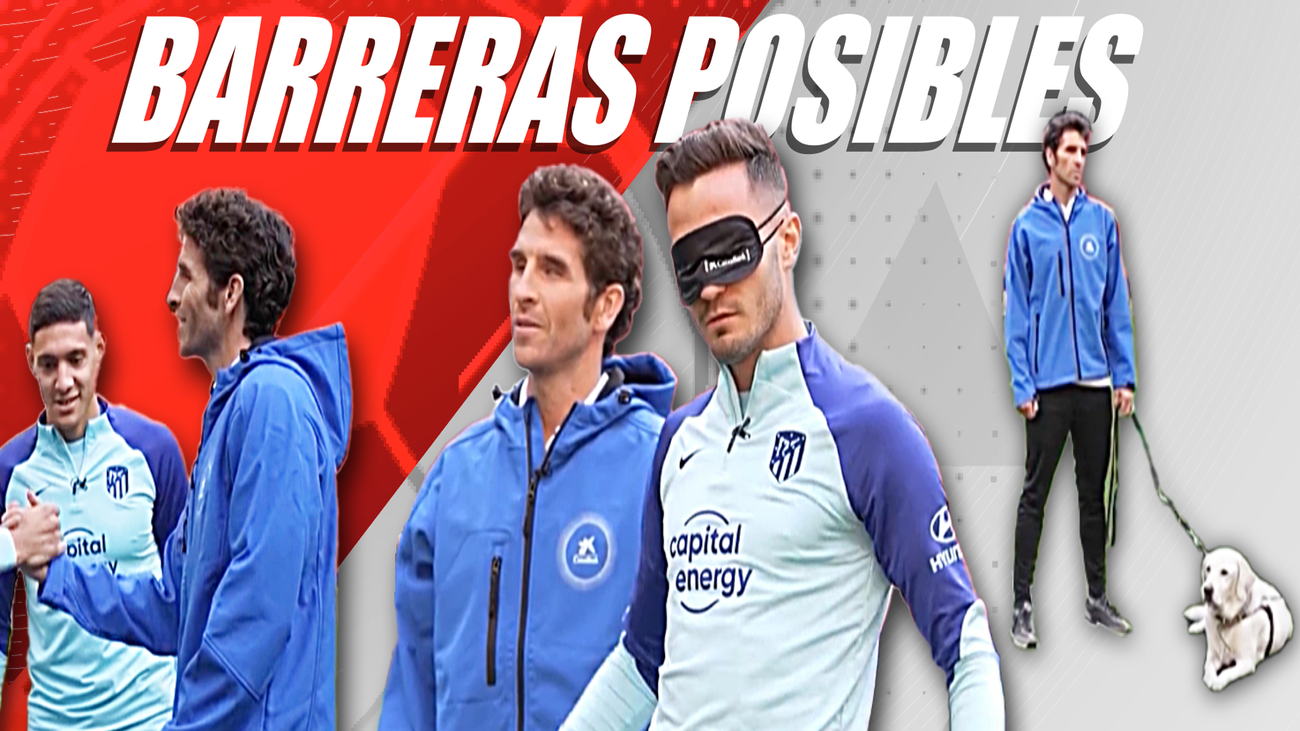 ¿Se puede meter un gol sin poder ver? Jota García reta a tres jugadores del Atlético