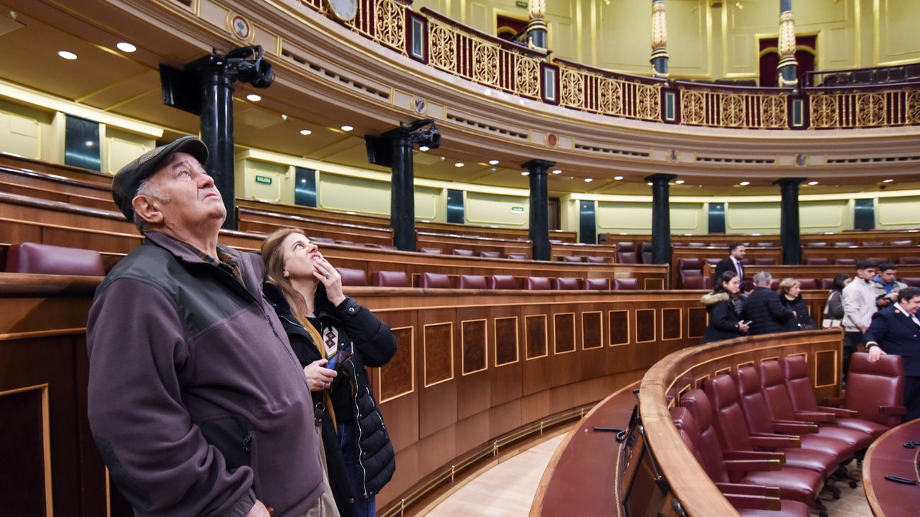 Miles de madrileños acuden a la jornada de puertas abiertas del Congreso