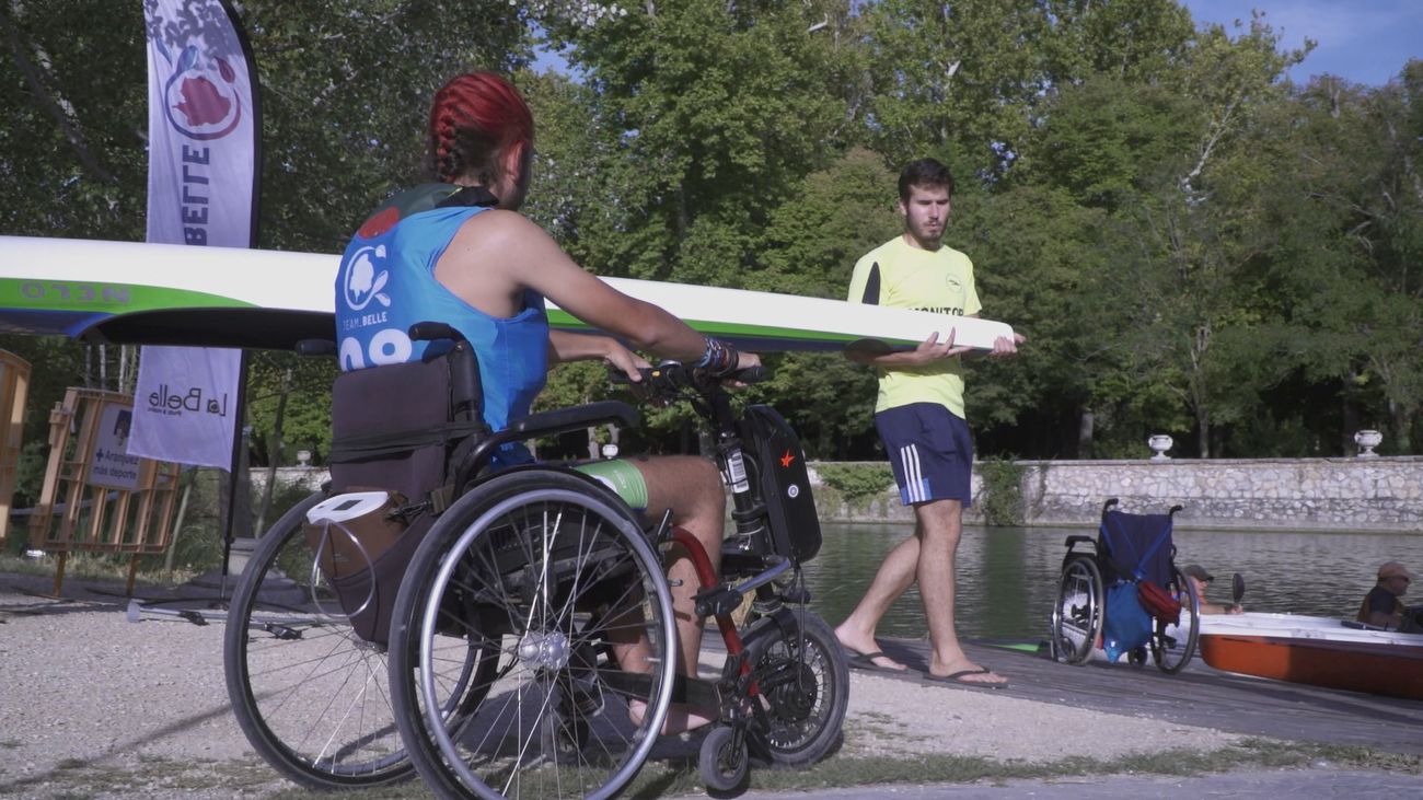Un torneo de piragüismo para todos:"Cuando se meten al agua, la discapacidad desaparece"