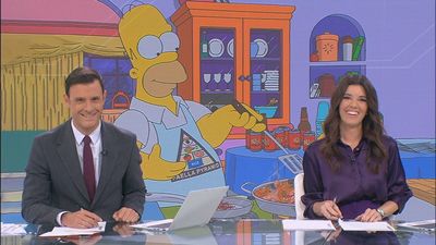 Los Simpson la lían con una paella... con chorizo