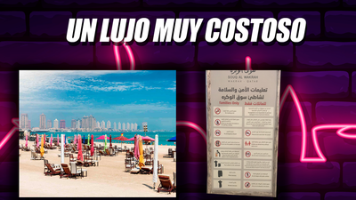 Las playas, un lujo para los aficionados que acuden al Mundial de Catar