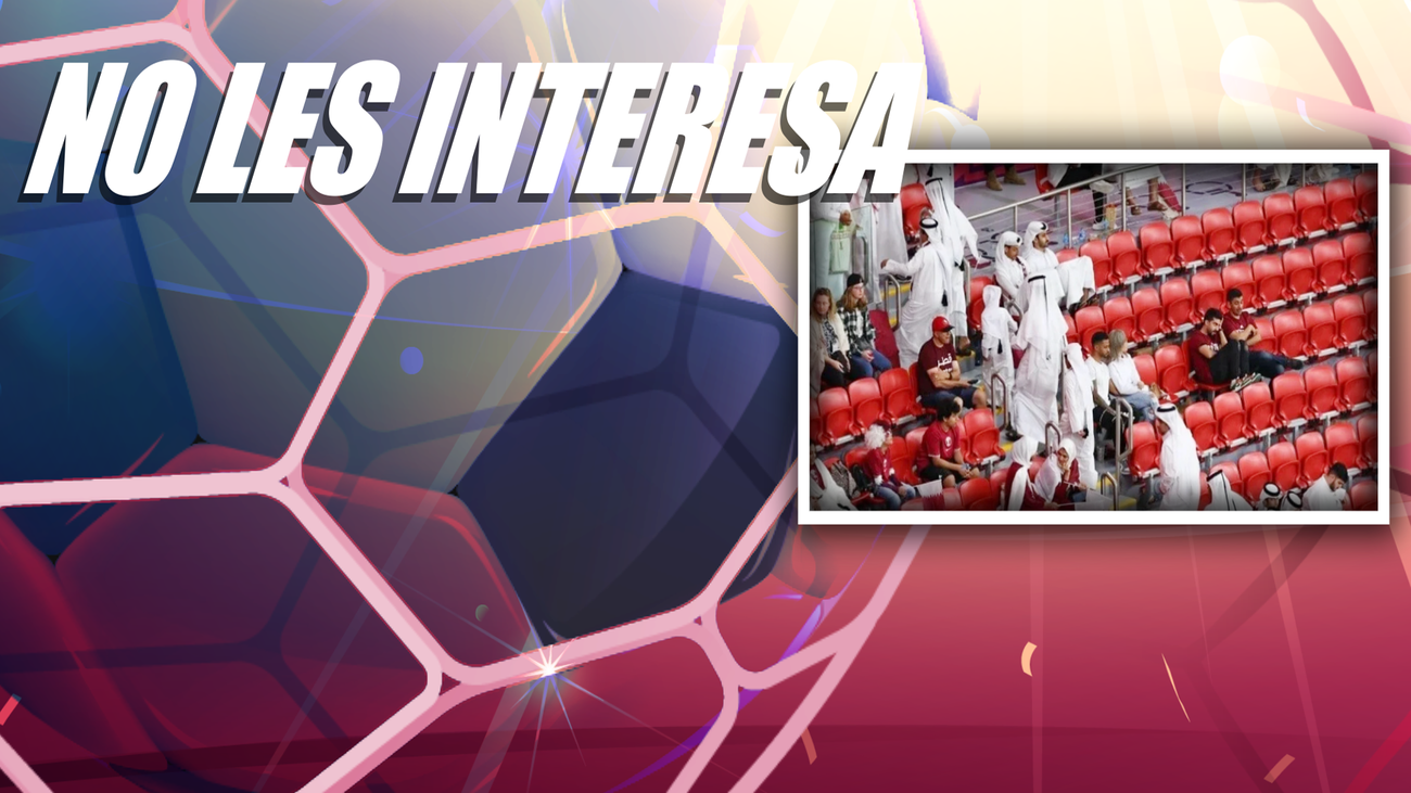 La poca pasión por el fútbol en Catar