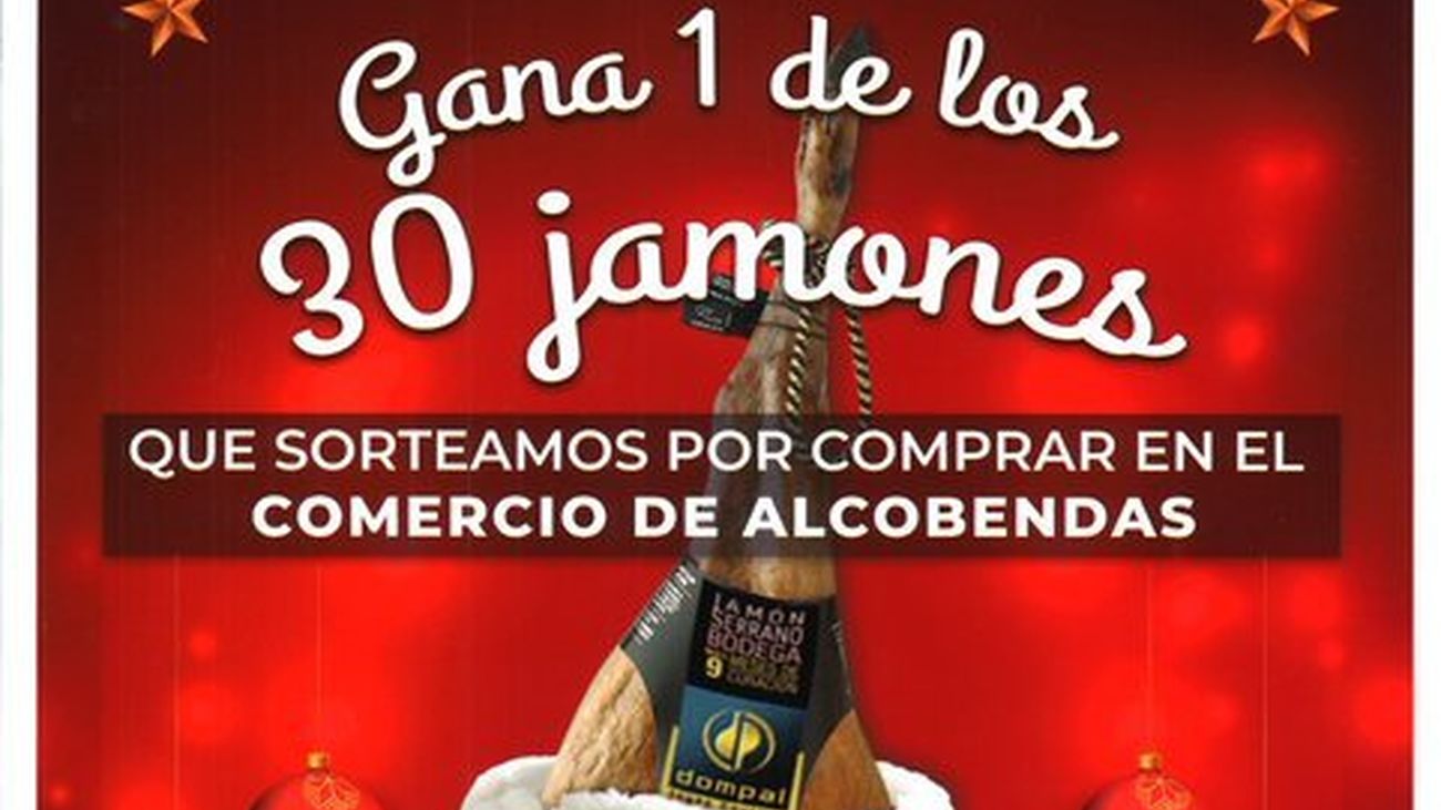 Sorteo de 30 jamones en Alcobendas para promover el comercio local