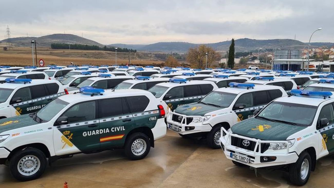 Vehículos para la Guardia Civil entregados este lunes en Loeches
