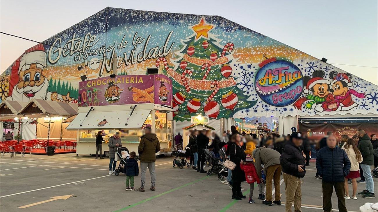 Atracciones, dinosaurios y mucho más en el parque temático de la Navidad, en Getafe