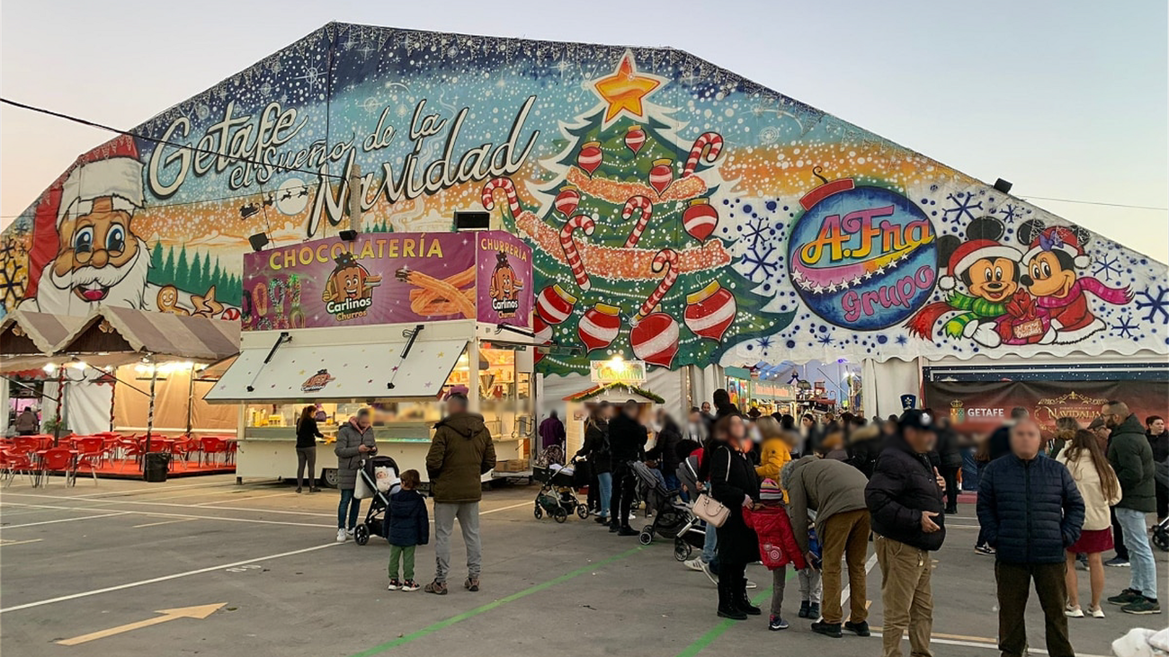 Más de 90 atracciones cubiertas en el parque temático de la Navidad de Getafe