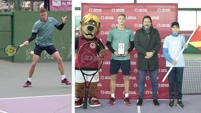 Kalin Ivanosvky celebra su triunfo en el primer Open ITF Villa de Madrid