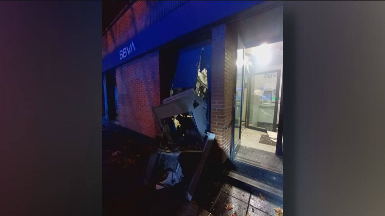 Reventado con explosivos un cajero automático en Tres Cantos