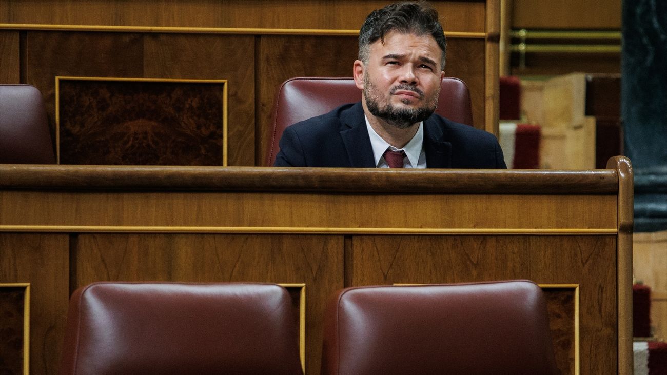 El portavoz parlamentario de ERC, Gabriel Rufián,